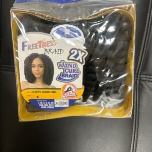 FreeTress 2X Fluffy Wand Curl Braid (Color 1)