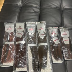Galaxy 100% Human Hair Yaki Straight Bundles